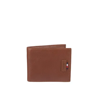 Portefeuille en cuir avec étui à laissez-passer RFID
