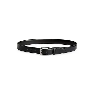 Feather Edge Stretch Leather Belt