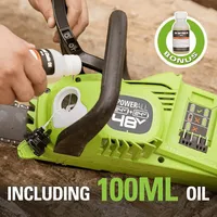 48V (2 x 24V) 14" Brushless Chainsaw, (2) 4.0Ah USB Batteries and Dual Port Charger - CS48L4410