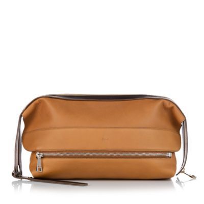 Pre-loved Dalston Leather Oversized Clutch Bag