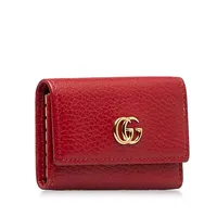 Pre-loved Gg Marmont Leather Key Holder