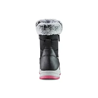 Kid's Starla Faux Fur Collar Snow Boots