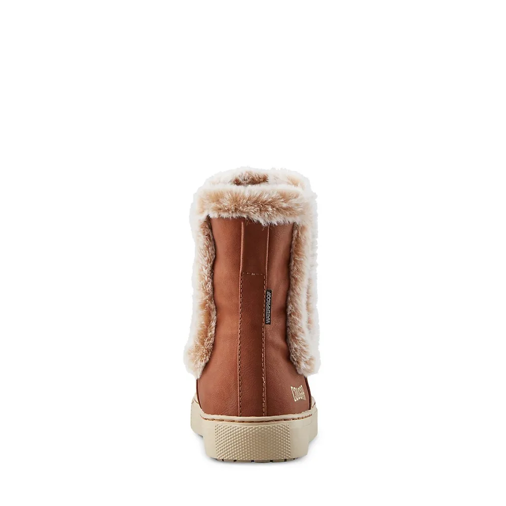 Kid's Ditto Chelsea Waterproof & Faux Fur-Trim Winter Boots