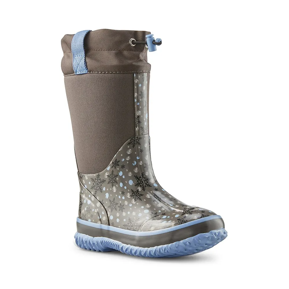 Kid's Snowglobe Neoprene Winter Boots