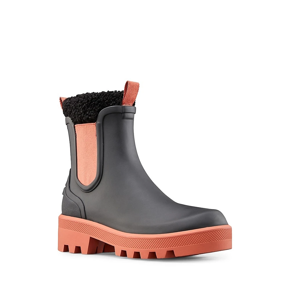 Ignite Waterproof Faux Shearling Collar Boots