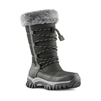 Girl's Thrill Faux Fur Collar Waterproof Winter Boots