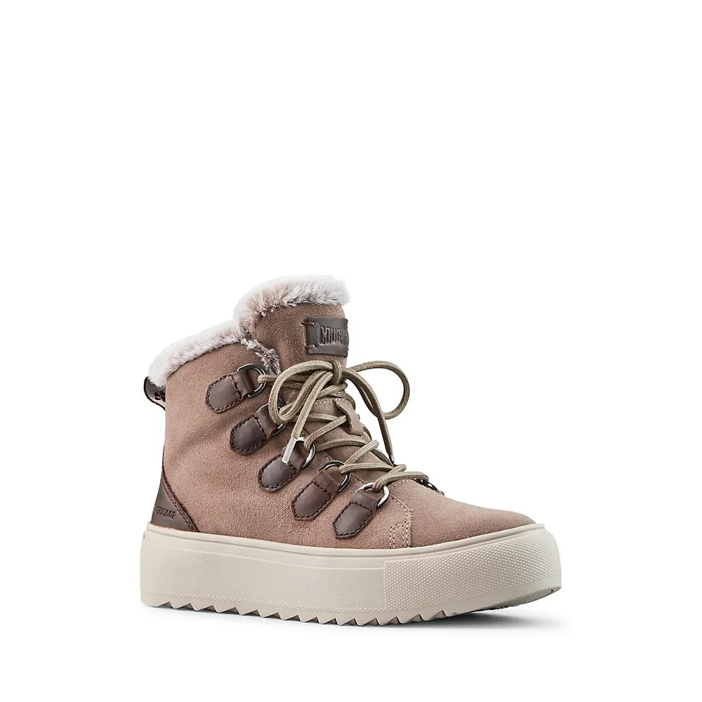 Women's Avril Suede and Leather Waterproof Winter Boots