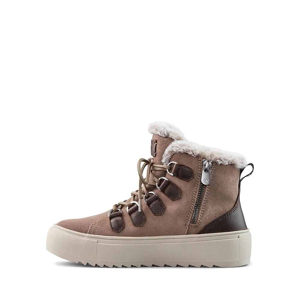 Women's Avril Suede and Leather Waterproof Winter Boots