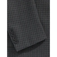 Slim-Fit Tonal Check Wool-Blend Sport Coat