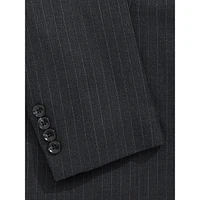 Extreme-Slim Fit Wool-Blend Pinstripe Suit