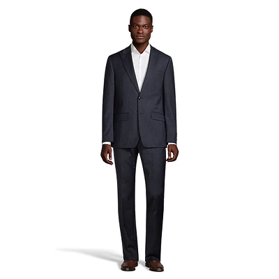 Extreme-Slim Fit Wool-Blend Mini Houndstooth Suit