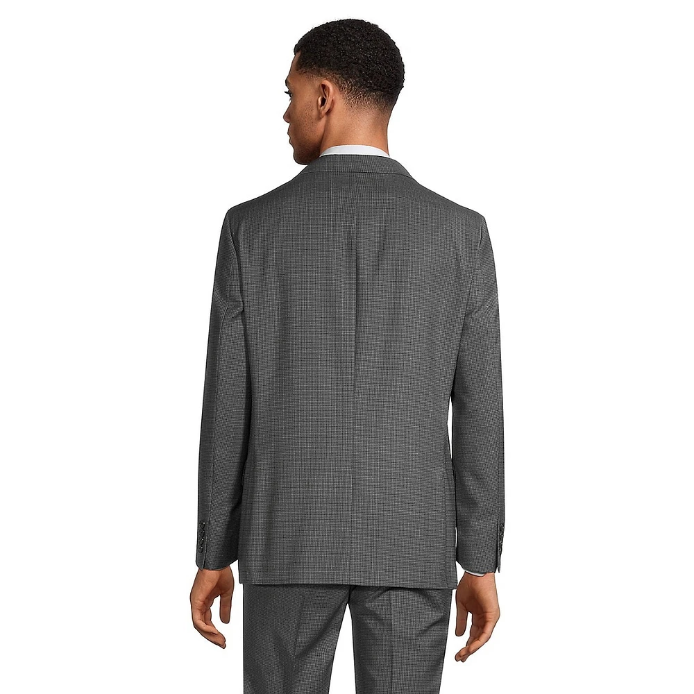 Extreme-Slim Fit Wool-Blend Neat Suit Jacket