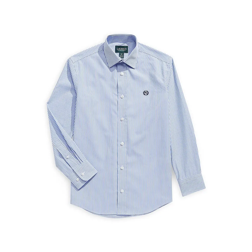 Boy's Stripe Button-Down Shirt