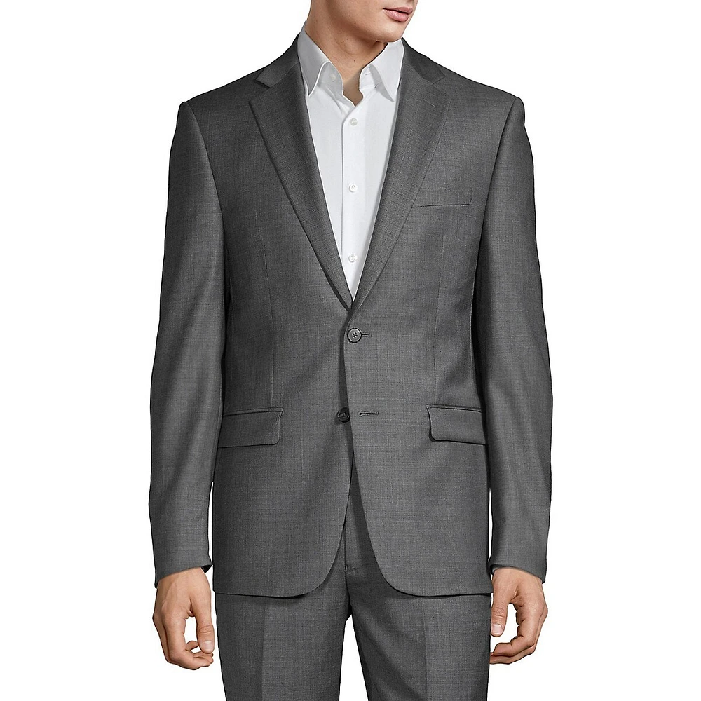 Regular-Fit Wool Suit Jacket