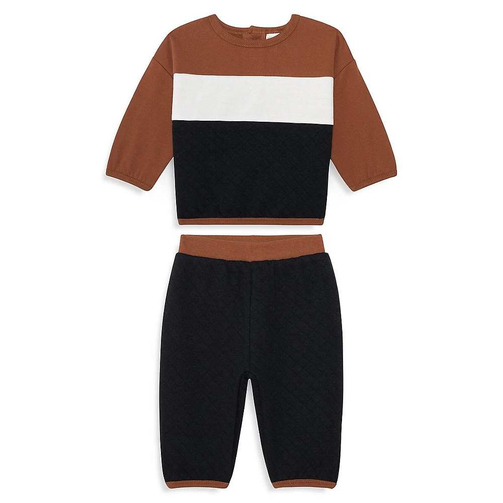 Baby's 2-Piece Quilted Top & Jogger Set