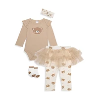 Baby Girl's 4-Piece Tutu Skegging Set