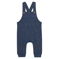 Baby Boy's 4-Piece Overall, Dino Bodysuit & Socks Set