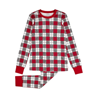 Women's 2-Piece Holiday Plaid Jogger Pyjama Set