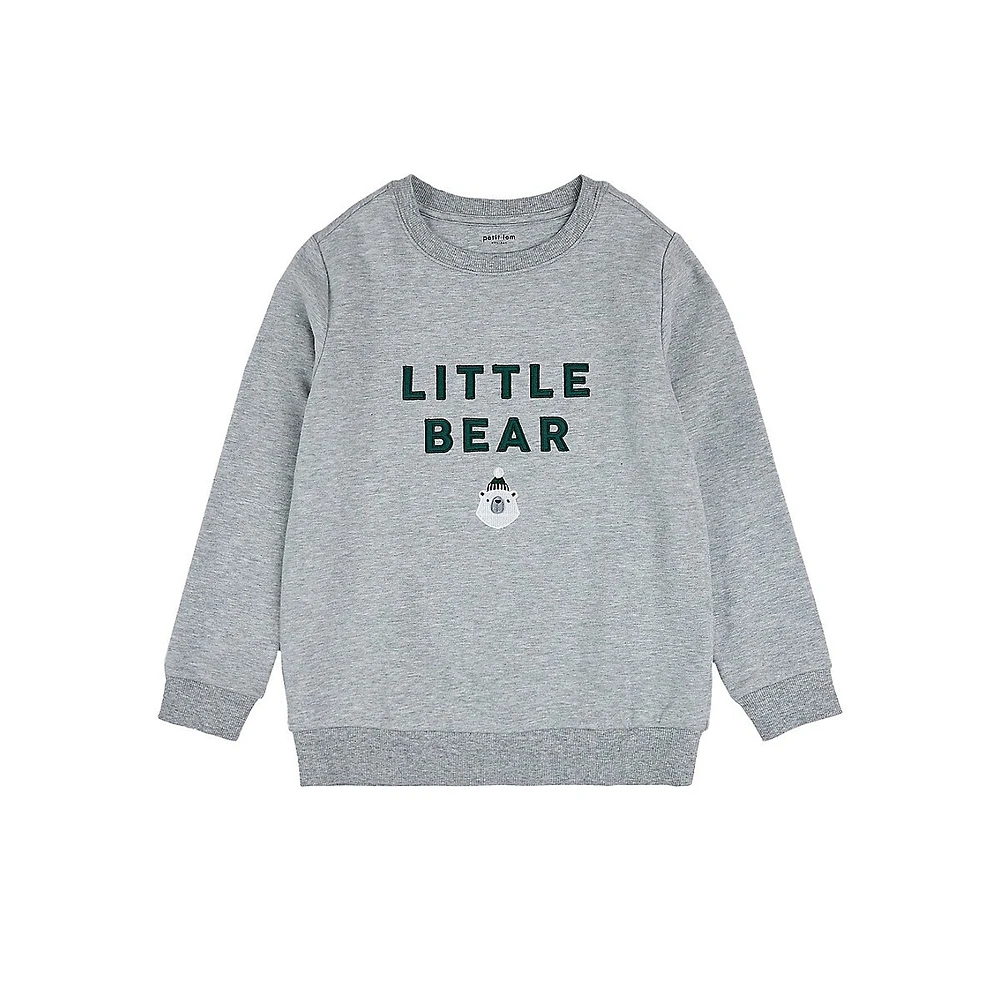 Little Kid's Bear Sweatshirt