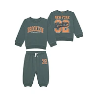 Little Boy's 2-Piece Brooklyn New York Joggers Set