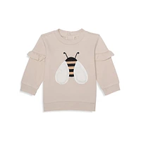 Little Girl's 2-Piece Bumble Bee-Print Jogger Set