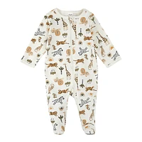 Baby's Long-Sleeve Footed Sleepers 2-Pack