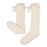 Women's Chenille Crew Slipper Socks