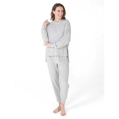 2-Piece Long-Sleeve Top & Joggers Pyjama Set