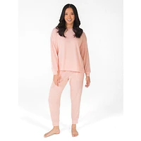 2-Piece Long-Sleeve Top & Joggers Pyjama Set