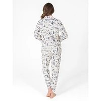 2-Piece Notch-Collar & Joggers Pyjama Set