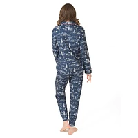 2-Piece Notch-Collar & Joggers Pyjama Set