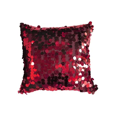 Vegas Red Sequin Cushion