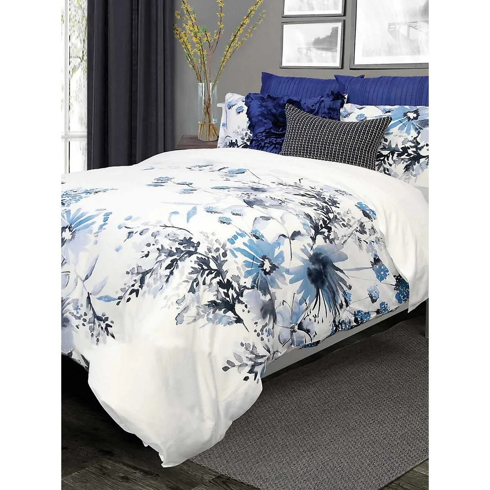 Kyra 220 Thread Count Cotton 3-Piece Duvet Cover Set