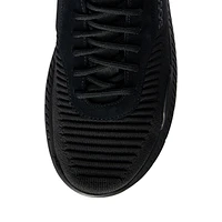 Men's Suede-Trim Knit Logo Trainers