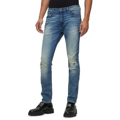 Extra-Slim-Fit Jeans Comfort-Stretch Denim