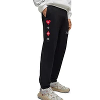 Duttocks Joggers With Playing-Card Artwork