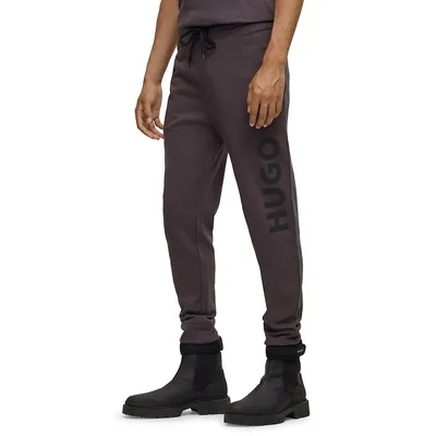 Contrast Logo French Terry Trackpants