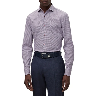 Slim-Fit Easy-Iron Stretch-Cotton Shirt