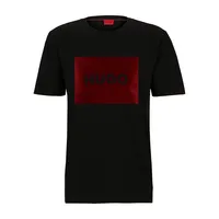 Cotton-Jersey T-Shirt With Metallic-Effect Logo