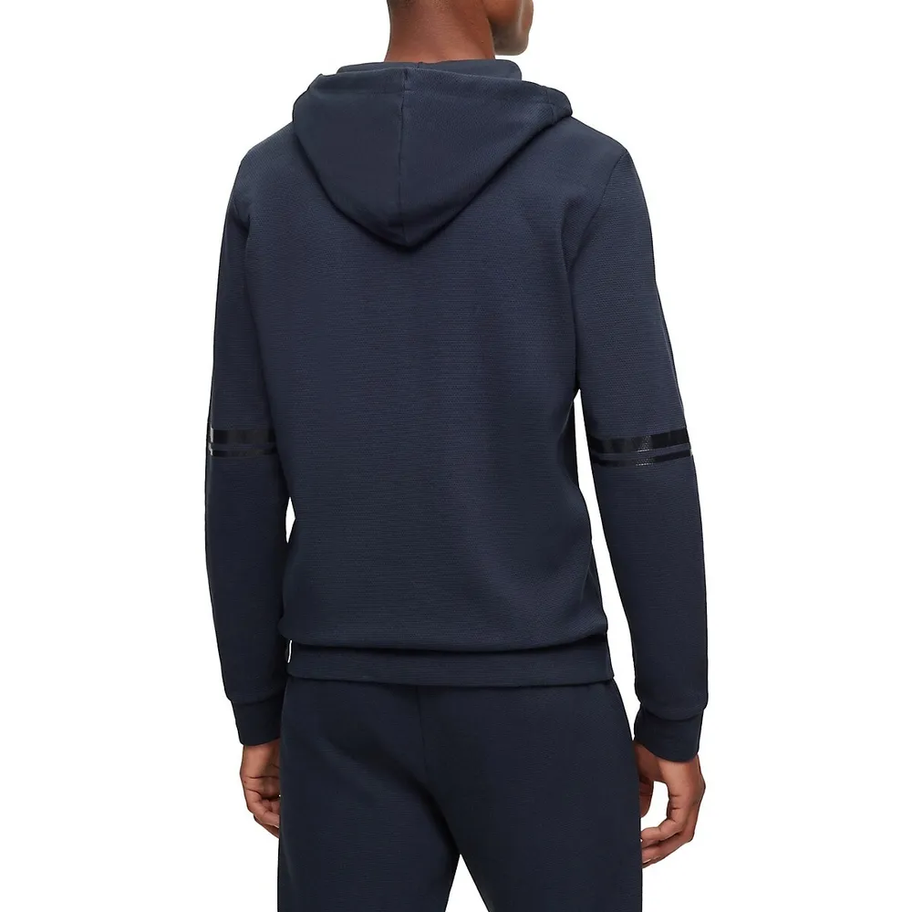 Fleece-Knit Zip Hoodie