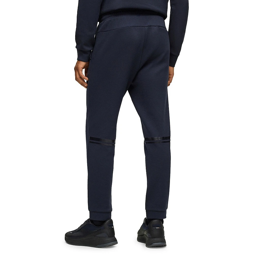 Cotton-Piqué Track Pants With Logo Detail