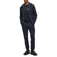 Cotton-Piqué Track Pants With Logo Detail