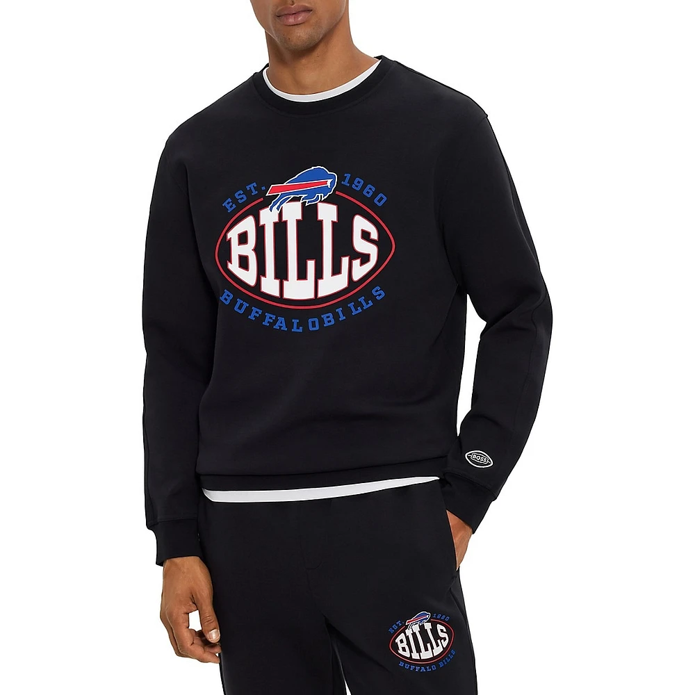 BOSS x NFL Collaborative Branding Cotton-Blend Sweatshirt