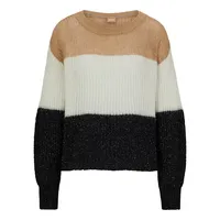 Colourblock-Stripe Alpaca-Blend Sweater