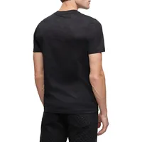 Mercerized-Cotton Regular-Fit T-Shirt With Monogram Jacquard