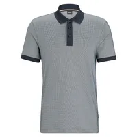 Cotton-Blend Polo Shirt With Ottoman Structure