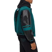 BOSS x NFL Collaborative Branding Water-Repellent Bomber Jacket