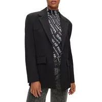 Regular-Fit Single-Button Blazer