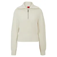 Zipneck Wool & Cashmere-Blend Sweater