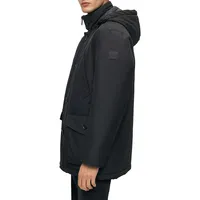 Relaxed-Fit Parka Water-Repellent Ottoman Fabric